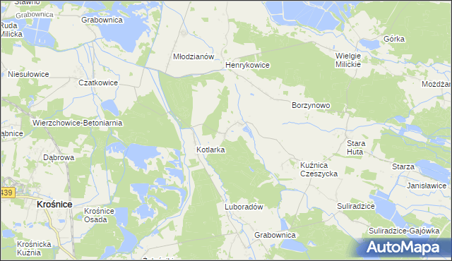 mapa Czeszyce, Czeszyce na mapie Targeo