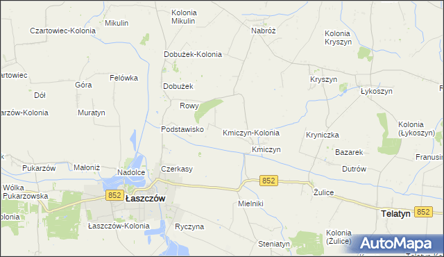 mapa Kmiczyn-Kolonia, Kmiczyn-Kolonia na mapie Targeo