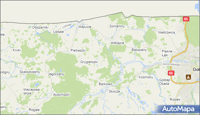 mapa Łobody, Łobody na mapie Targeo