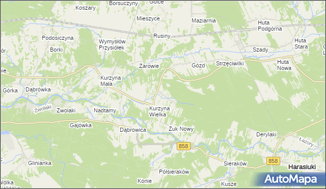 mapa Żuk Stary, Żuk Stary na mapie Targeo