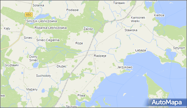 mapa Radzieje, Radzieje na mapie Targeo