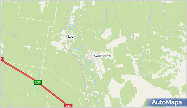 mapa Świętoszów, Świętoszów na mapie Targeo