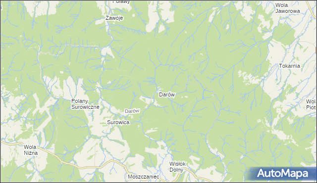 mapa Darów, Darów na mapie Targeo