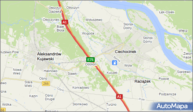 mapa Nowy Ciechocinek, Nowy Ciechocinek na mapie Targeo