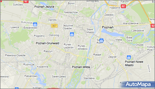 mapa Rynek Wildecki, Rynek Wildecki na mapie Targeo