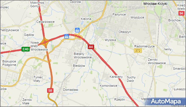 mapa Ślęza, Ślęza na mapie Targeo