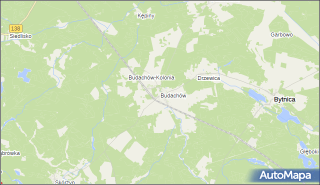 mapa Budachów, Budachów na mapie Targeo