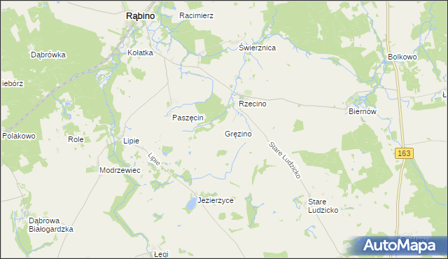 mapa Gręzino, Gręzino na mapie Targeo