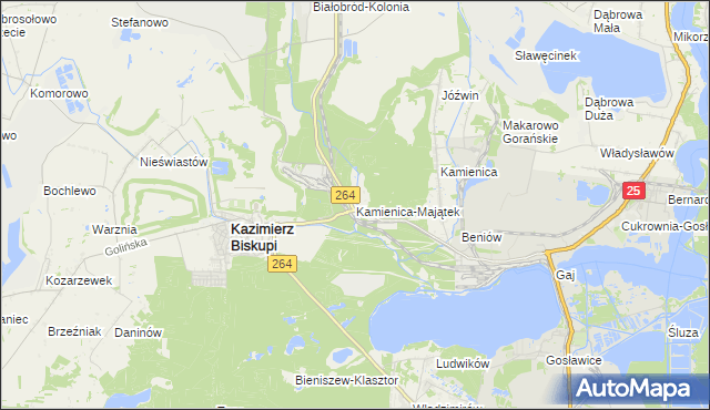 mapa Kamienica-Majątek, Kamienica-Majątek na mapie Targeo