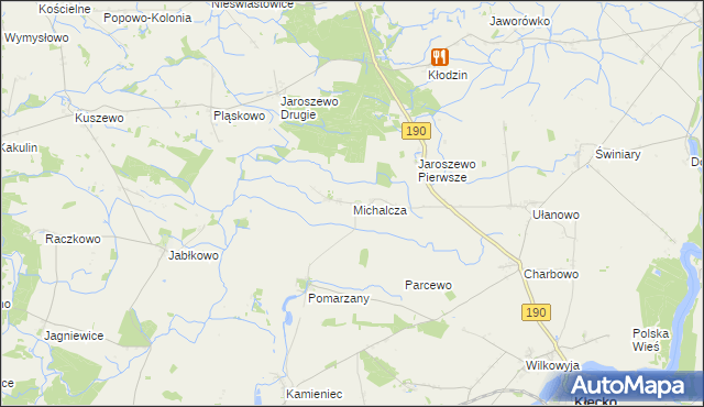 mapa Michalcza, Michalcza na mapie Targeo