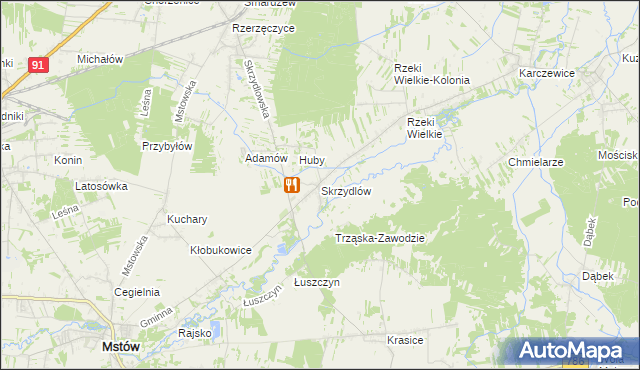 mapa Skrzydlów, Skrzydlów na mapie Targeo