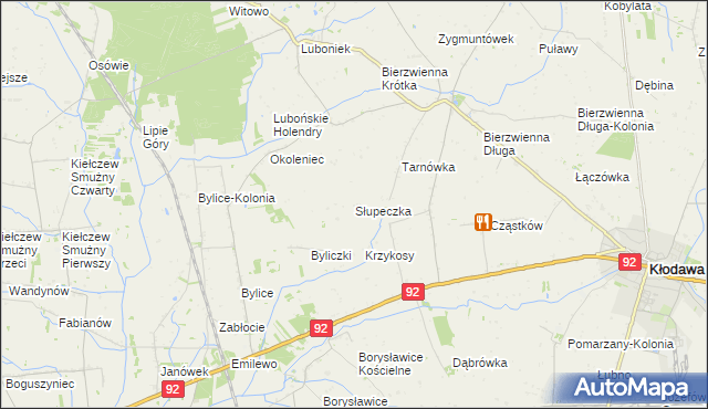 mapa Słupeczka, Słupeczka na mapie Targeo