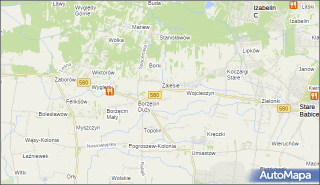 mapa Wierzbin, Wierzbin na mapie Targeo