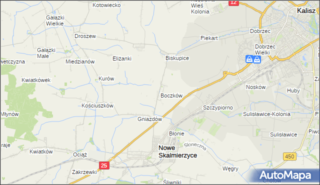 mapa Boczków, Boczków na mapie Targeo