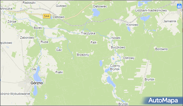 mapa Diabelec, Diabelec na mapie Targeo