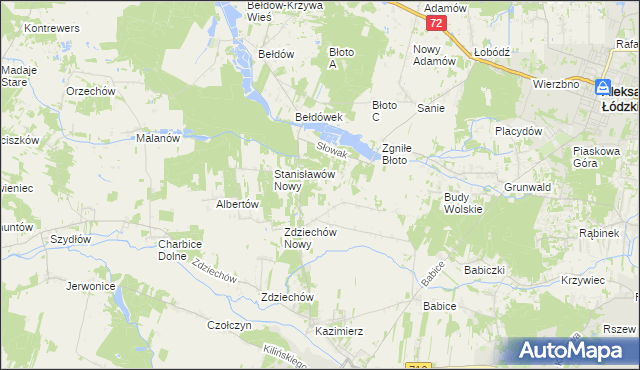 mapa Słowak, Słowak na mapie Targeo