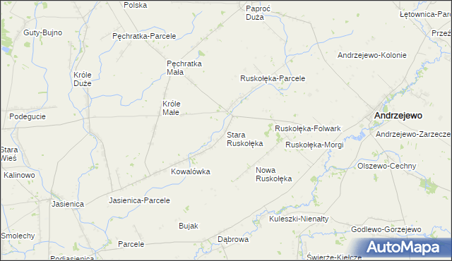 mapa Stara Ruskołęka, Stara Ruskołęka na mapie Targeo