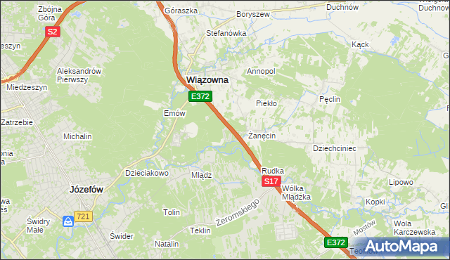 mapa Radiówek, Radiówek na mapie Targeo