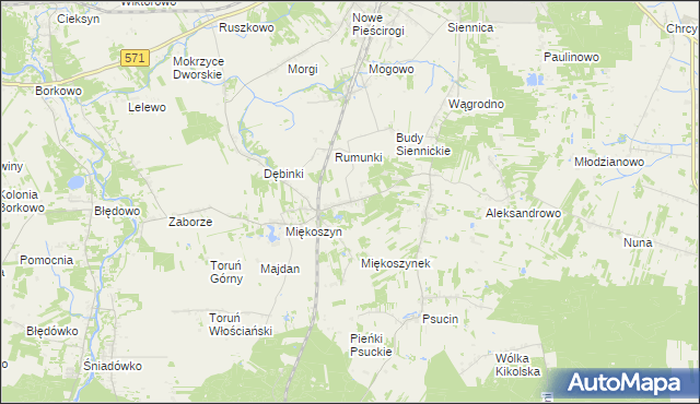 mapa Studzianki gmina Nasielsk, Studzianki gmina Nasielsk na mapie Targeo