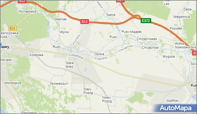 mapa Witowice gmina Końskowola, Witowice gmina Końskowola na mapie Targeo
