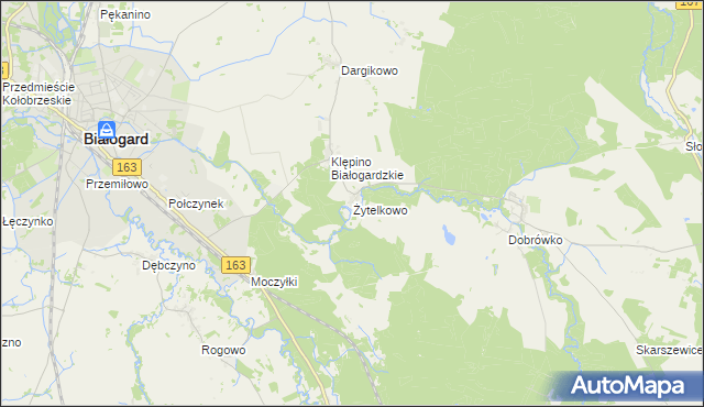 mapa Żytelkowo, Żytelkowo na mapie Targeo