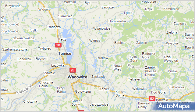 mapa Roków, Roków na mapie Targeo