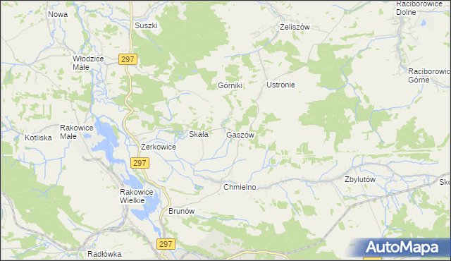 mapa Gaszów, Gaszów na mapie Targeo