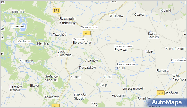 mapa Gołas, Gołas na mapie Targeo