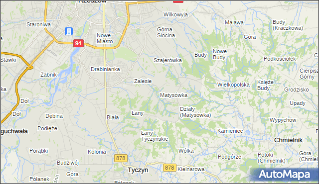 mapa Matysówka, Matysówka na mapie Targeo