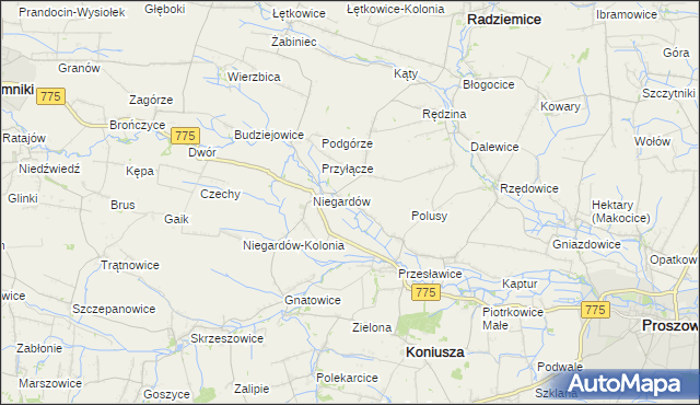 mapa Muniaczkowice, Muniaczkowice na mapie Targeo