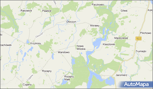 mapa Nowa Wioska gmina Gardeja, Nowa Wioska gmina Gardeja na mapie Targeo