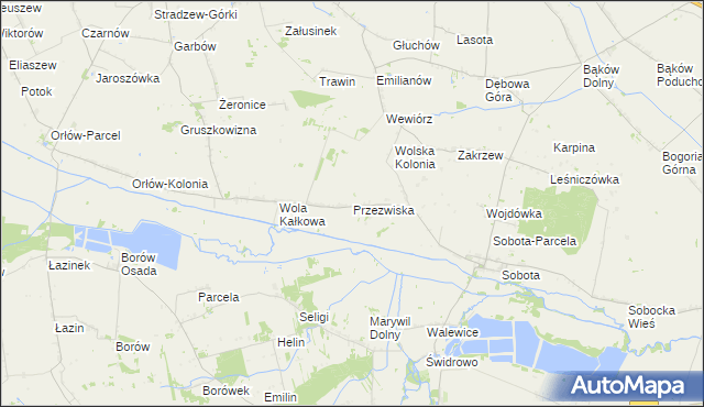 mapa Przezwiska, Przezwiska na mapie Targeo