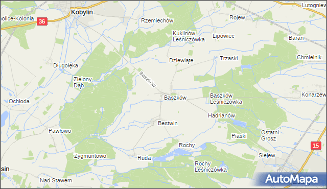 mapa Baszków, Baszków na mapie Targeo
