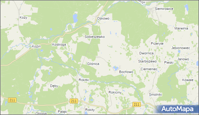 mapa Bochówko, Bochówko na mapie Targeo