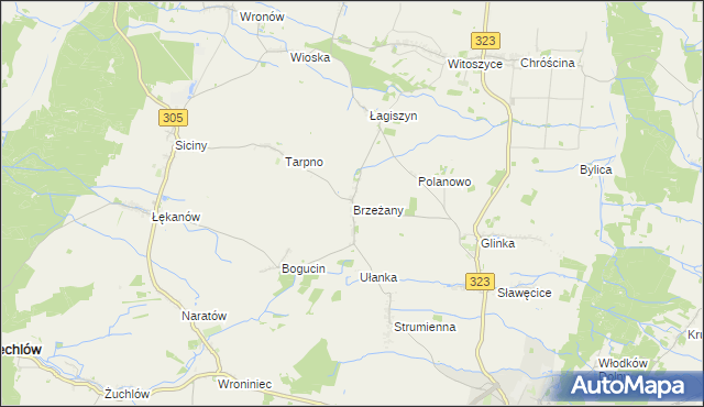 mapa Brzeżany, Brzeżany na mapie Targeo