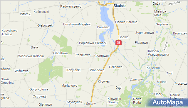 mapa Czartówek, Czartówek na mapie Targeo
