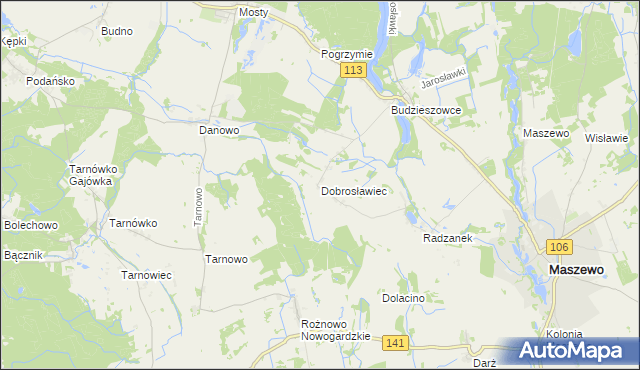 mapa Dobrosławiec, Dobrosławiec na mapie Targeo