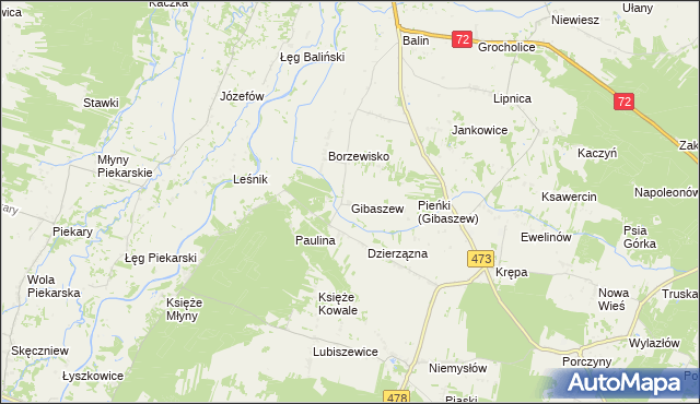 mapa Gibaszew, Gibaszew na mapie Targeo