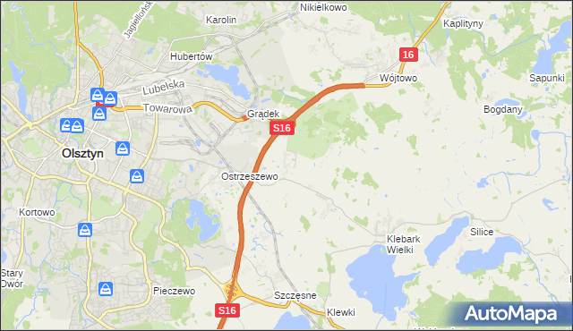 mapa Klebark Mały, Klebark Mały na mapie Targeo