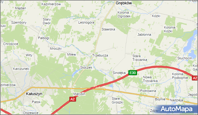 mapa Kolonia Sinołęka, Kolonia Sinołęka na mapie Targeo