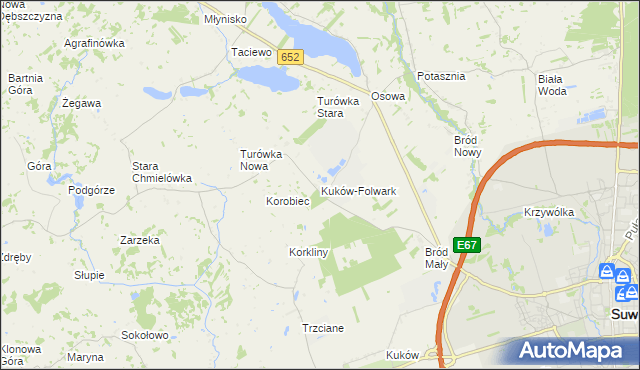mapa Kuków-Folwark, Kuków-Folwark na mapie Targeo