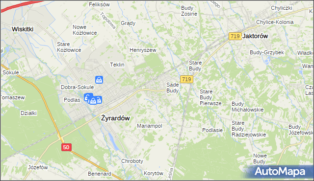 mapa Międzyborów, Międzyborów na mapie Targeo