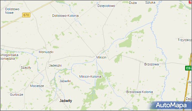 mapa Mikicin, Mikicin na mapie Targeo