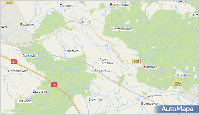 mapa Nowy Jarosław, Nowy Jarosław na mapie Targeo