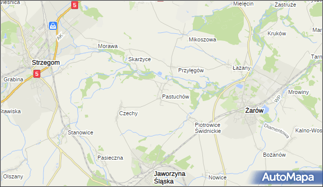 mapa Pastuchów, Pastuchów na mapie Targeo