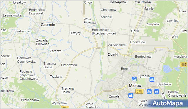mapa Rzędzianowice, Rzędzianowice na mapie Targeo