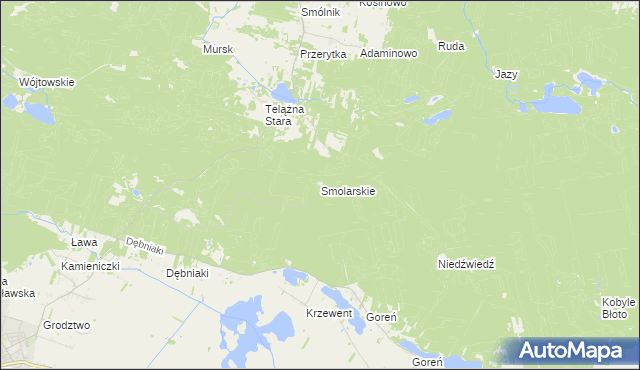 mapa Smolarskie, Smolarskie na mapie Targeo