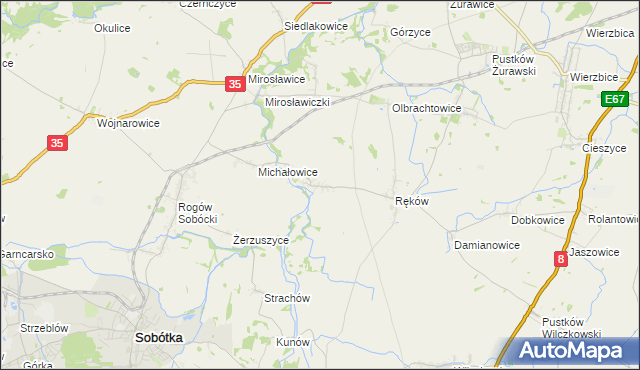 mapa Stary Zamek, Stary Zamek na mapie Targeo