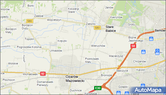 mapa Strzykuły, Strzykuły na mapie Targeo