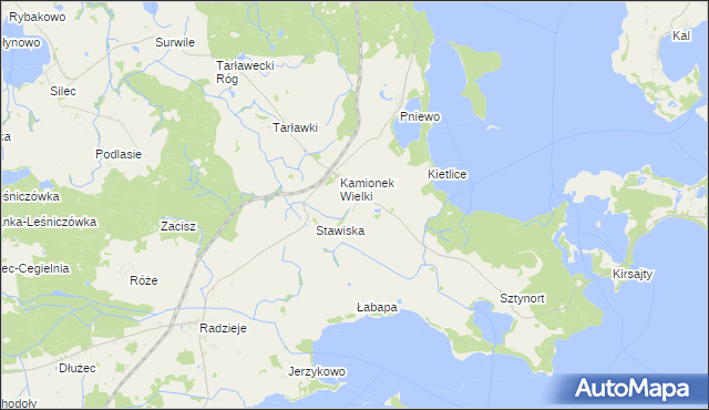 mapa Sztynort Mały, Sztynort Mały na mapie Targeo